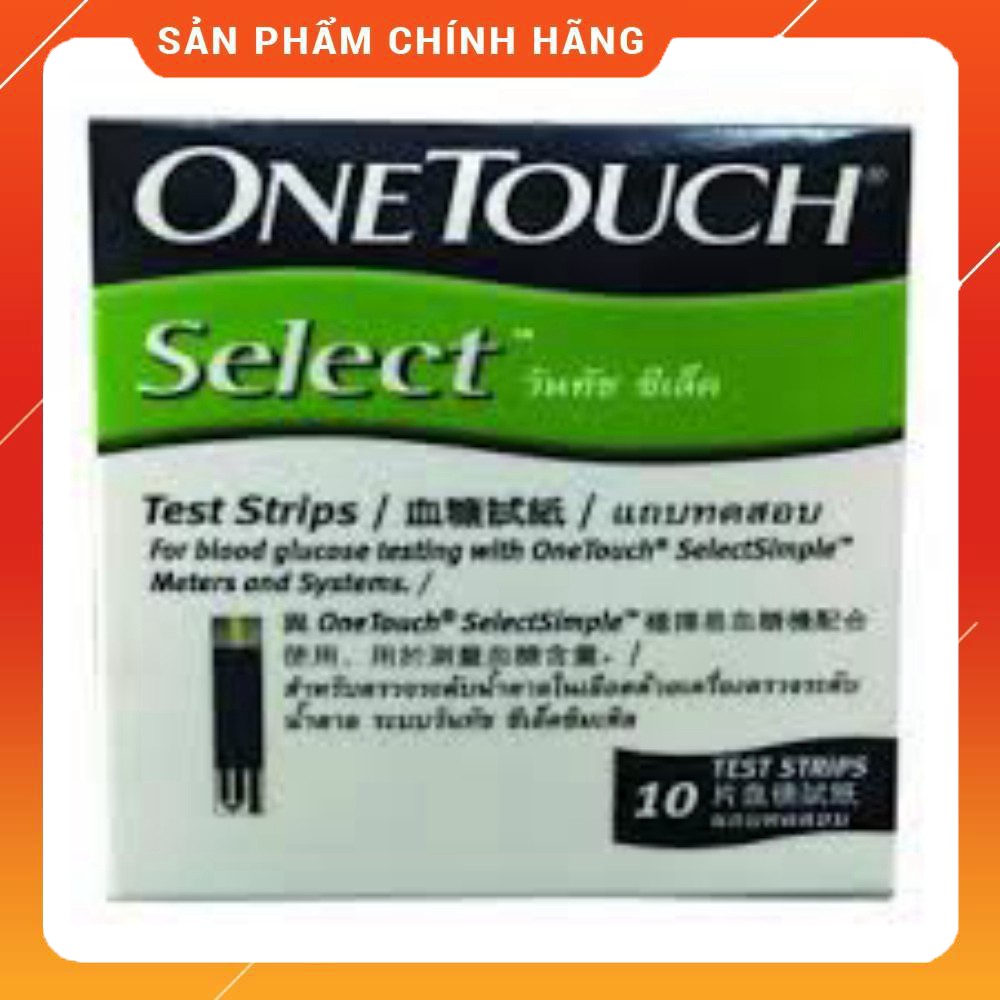 Que Thử Đường Huyết One Touch Select Simple - Hộp 10 que