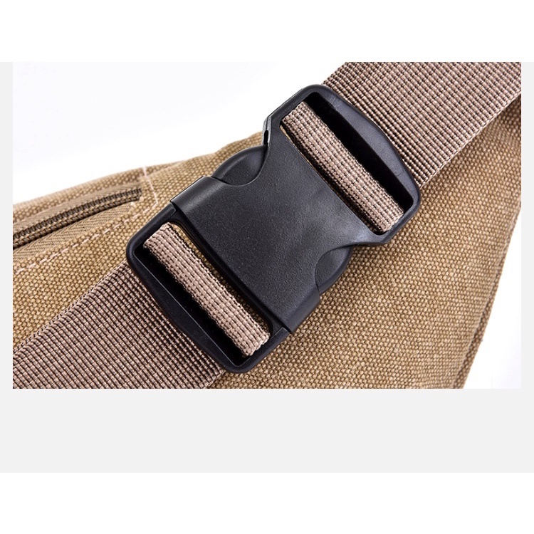 Túi đeo chéo nam nữ thời trang Sport vải canvas chống bụi, túi đeo hông đeo bụng