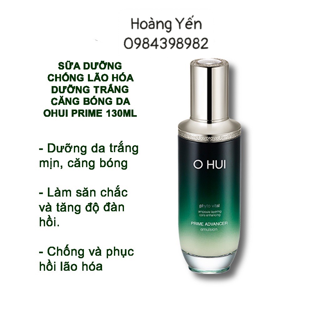 [DATE 2025] Sữa Dưỡng Ohui Prime Advancer Emulsion 140ml - TÁCH SET