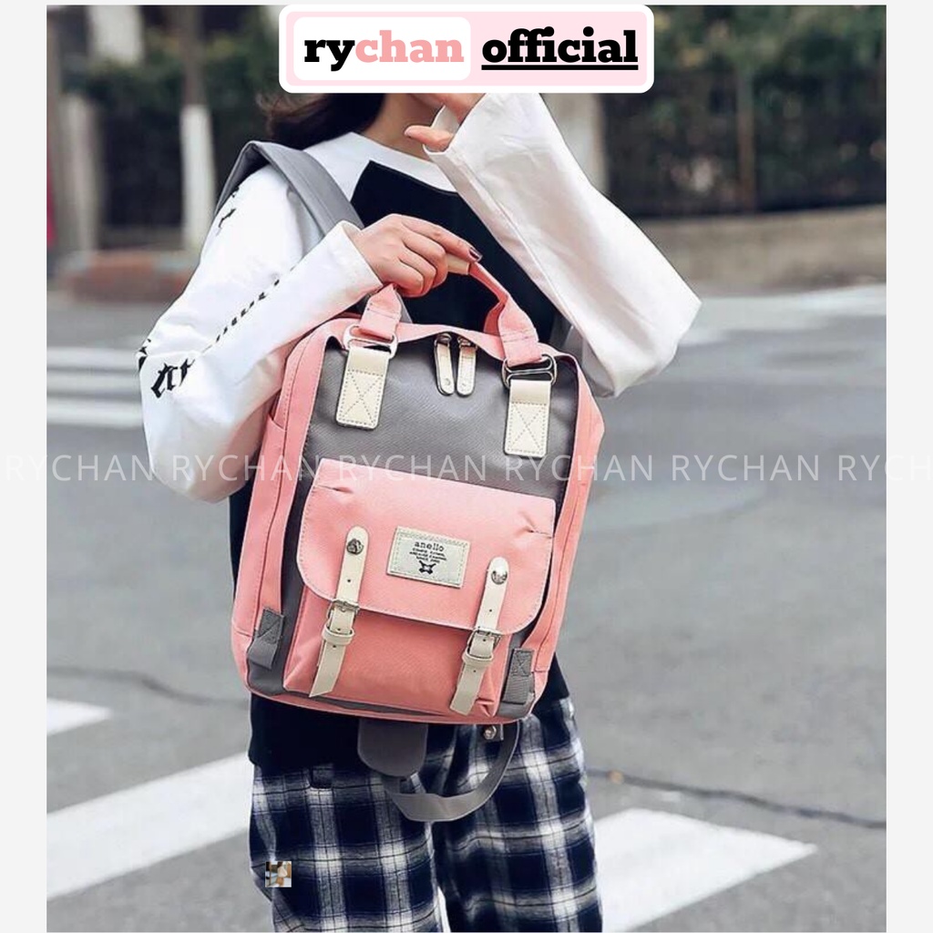 Balo Vải Bố Nam Nữ Đựng Vừa A4 Phối Màu Ulzzang - RY191