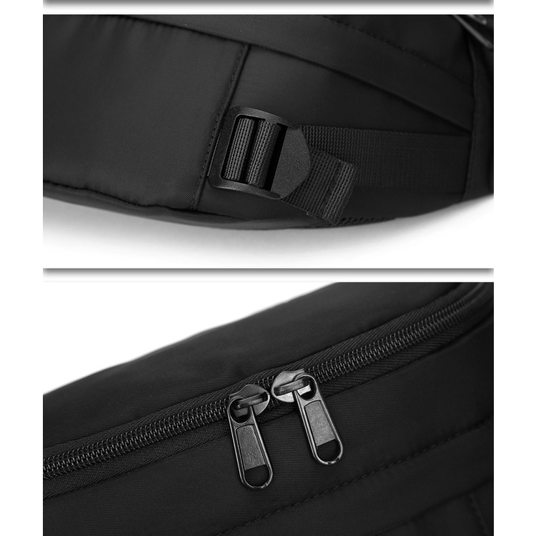 Túi đeo hông thể thao cỡ lớn chống thấm nước phong cách Nhật Bản thời trang cho nam | BigBuy360 - bigbuy360.vn