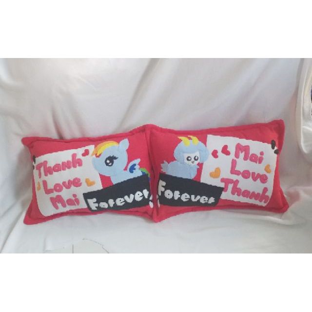Cặp gối nằm handmade ngựa pony và dê