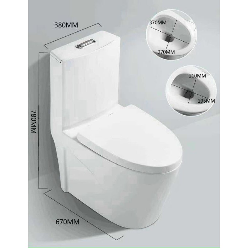Nắp êm bồn cầu 1 khối Thái lan thế hệ mới ( Thailand ) - Bồn cầu kim cương