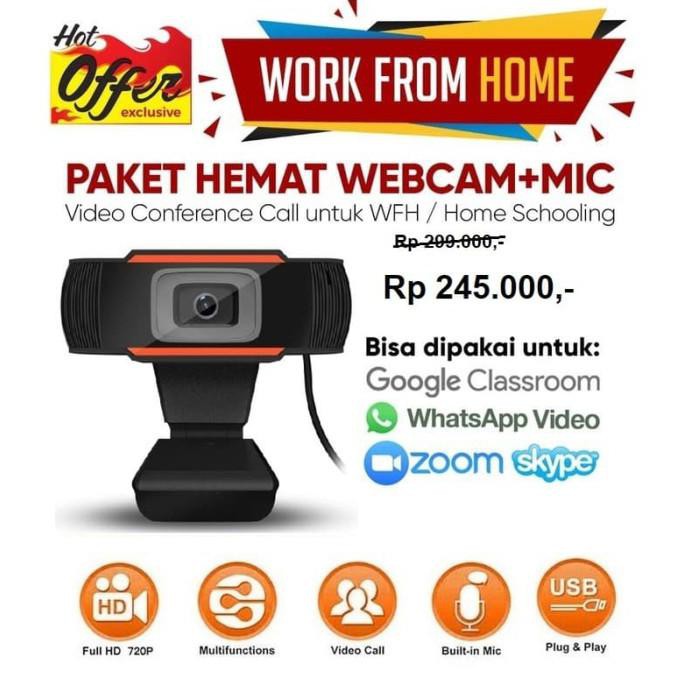Webcam Tự Động X85 Hd 720p Cho Pc Laptop Và Máy Tính Để Bàn
