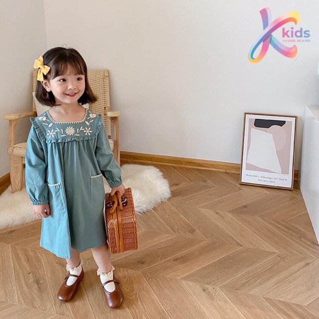 Váy thêu xuất Hàn