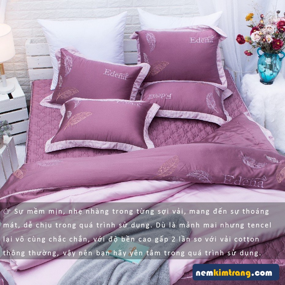 GA  Nệm Tencel Edena Mẫu 737 - CHÍNH HÃNG, CAO CẤP