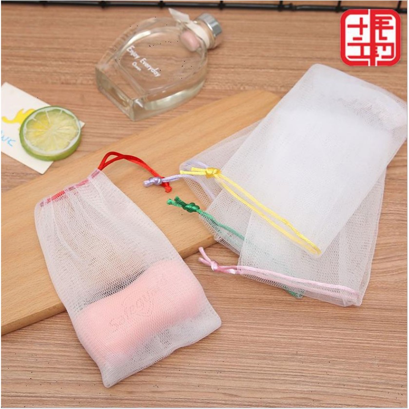 Lưới Tạo Bọt Xà Phòng handmade Thiết Kế Kiểu Dây Rút Tiện Dụng | BigBuy360 - bigbuy360.vn