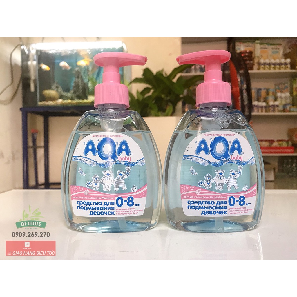 Dung dịch vệ sinh cho bé 0-8 tuổi AQA Nga 300ml