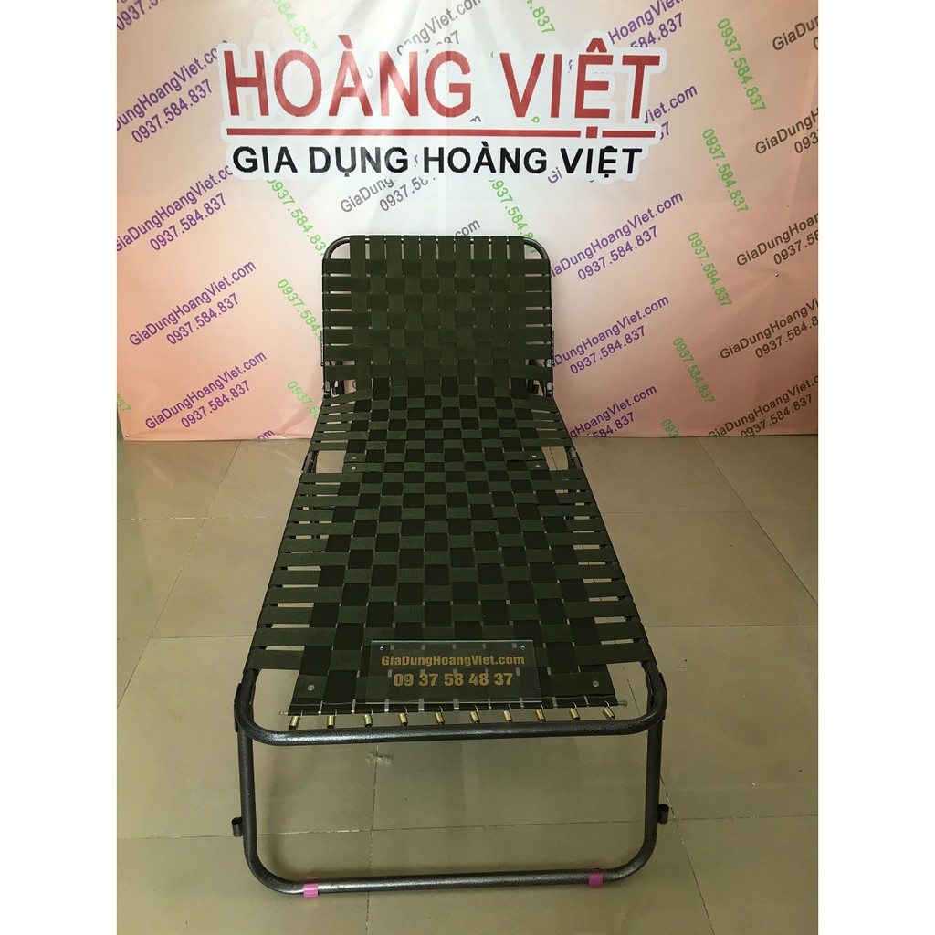 Giường xếp dù cao cấp HVLA CHÂN CAO