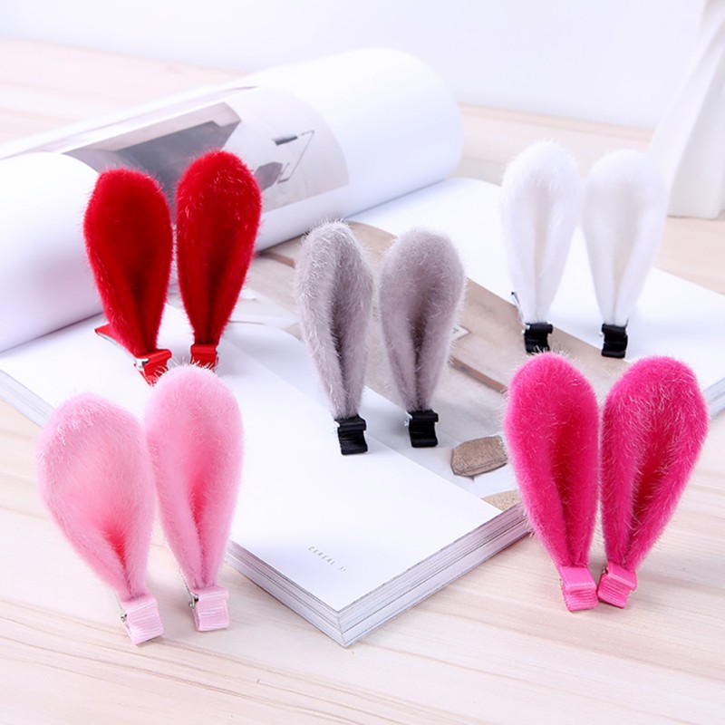 Kẹp tóc tai thỏ dễ thương cho bé gái