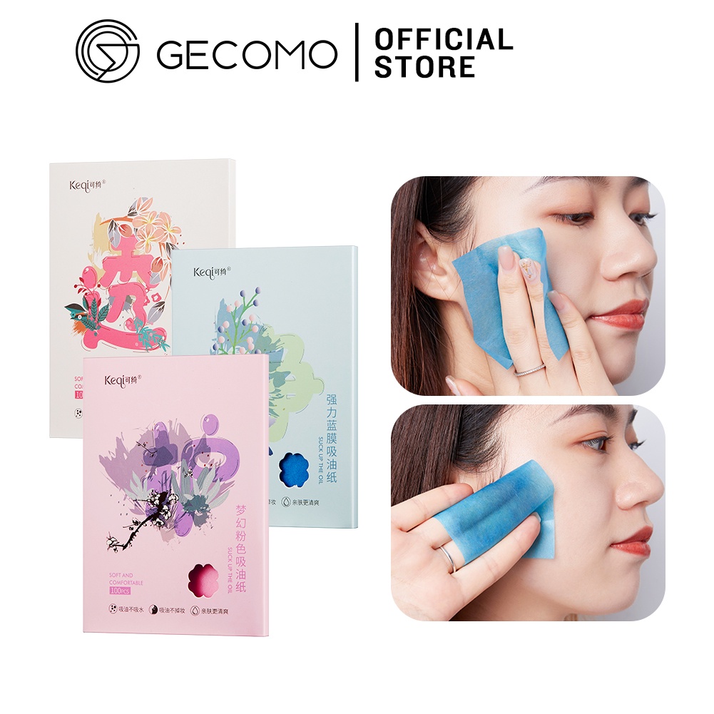 Set 100 Giấy Thấm Dầu GECOMO Chăm Sóc Da Mặt