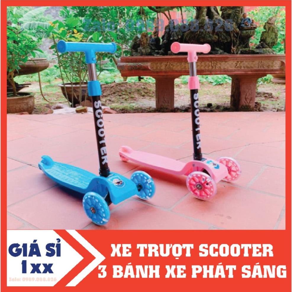 [ SIÊU SALE ] Xe trượt Scooter 3 bánh có bánh xe phát sáng cho bé yêu