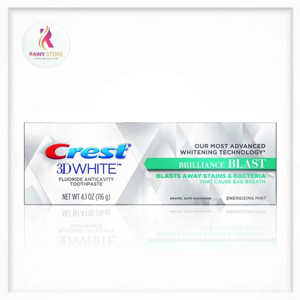 Kem đánh răng siêu trắng Crest 3D White Brilliance Blast 116g