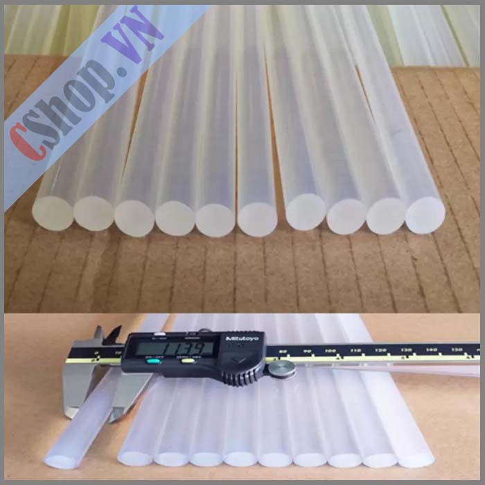 Bộ 10 x cây keo nến silicon lớn 11x190mm