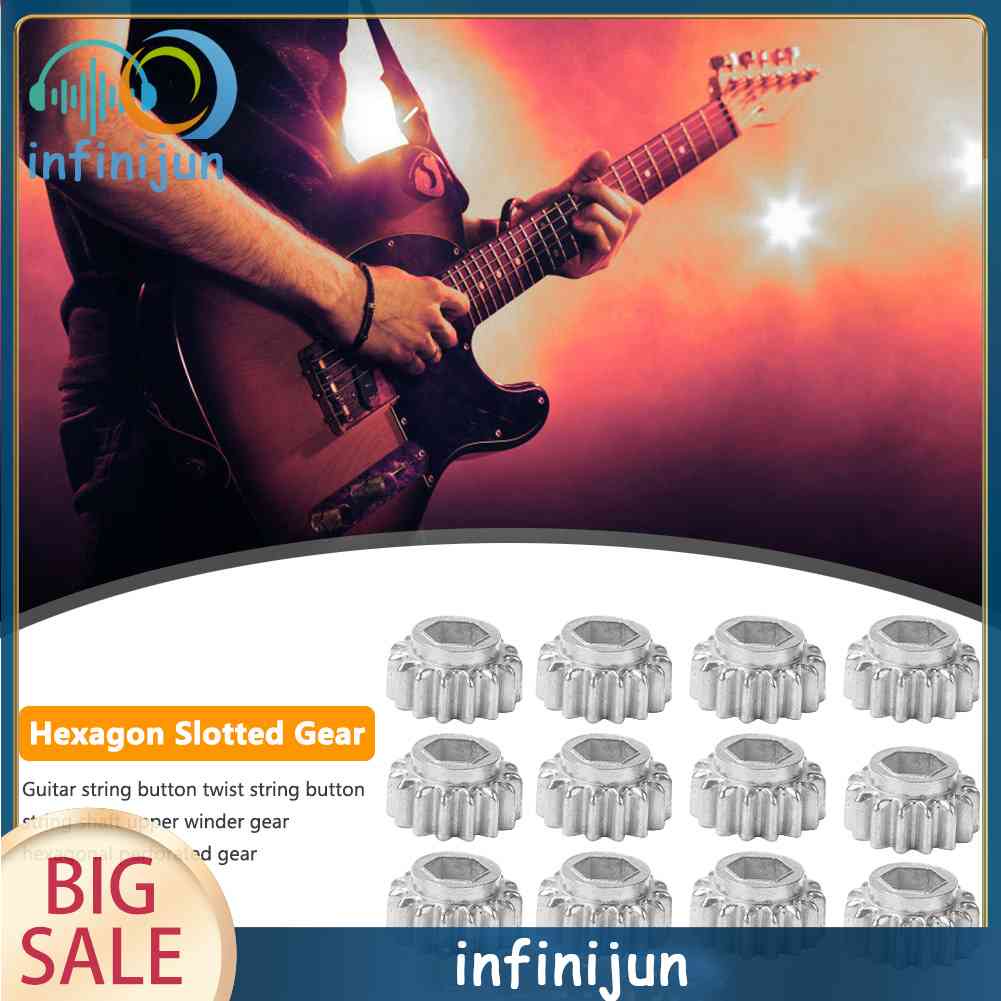 Bộ 12 Chốt Điều Chỉnh Dây Đàn Đầu Lục Giác 1/15