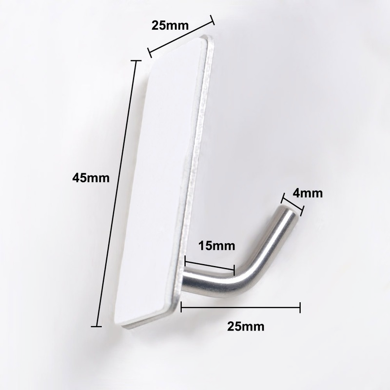 Móc Treo Đồ Đa Năng Dán Tường Bằng Thép Không Gỉ