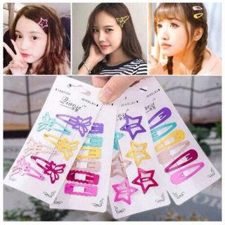 Kẹp tóc mái Hàn Quốc (set 6) siêu cute