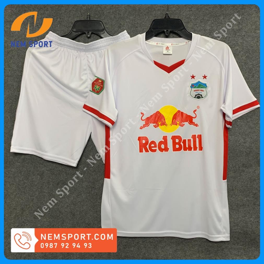 Quần Áo Bóng Đá CLB HOÀNG ANH GIA LAI Sân Nhà 2022-2023, Áo Đá Banh HAGL Màu Trắng 💋