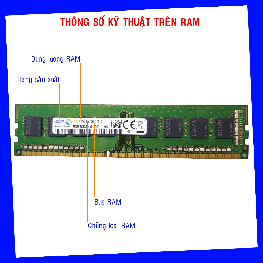 Ram pc samsung 4gb ddr3 bus 1333 1600 chính hãng bh 12th băng thông pc3 10600u 12800u