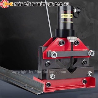 Máy cắt sắt v thủy lực cac75-chuyên dụng cắt sắt v75-bảo hành 6 tháng