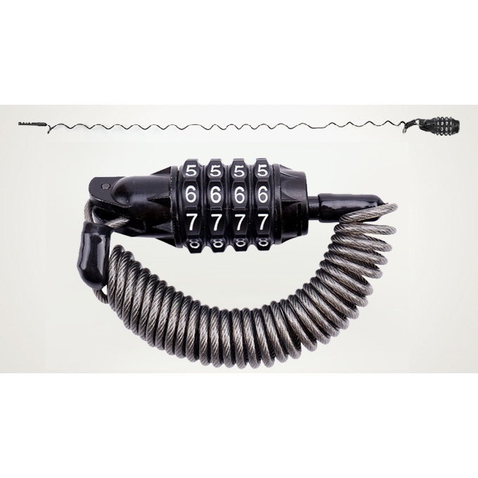 Khoá Xe Đạp Mã 4 Số Dài 1.8m [Chính Hãng]