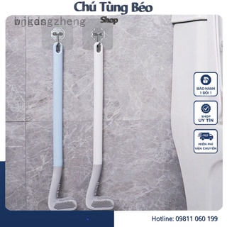 Cọ chà rửa toilet silicon tay cầm dài