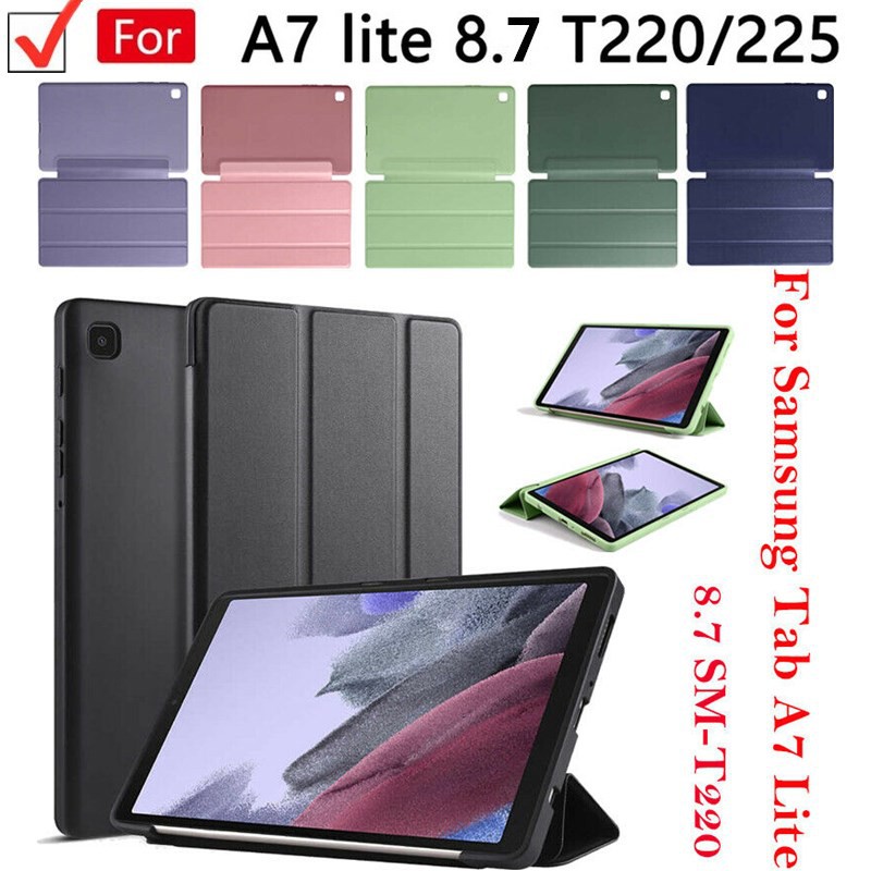 Bao da máy tính bảng chống sốc có thể gấp gọn thích hợp cho Samsung Galaxy Tab A7 Lite 8.7 "Sm-T220 T225 2021