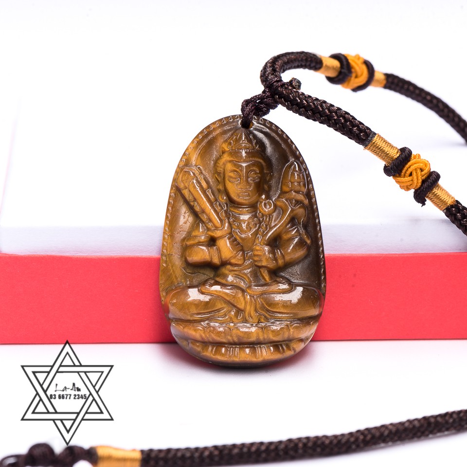 [TO] Mặt dây chuyền Phật Bản Mệnh Bồ Tát Hư Không Tạng tuổi Sửu, Dần  5cm x 3.5cm tặng dây đeo đẹp