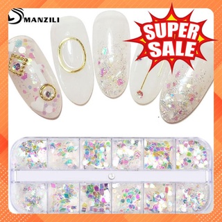 Sequin trang trí móng Misscheering (12 mẫu/hộp)