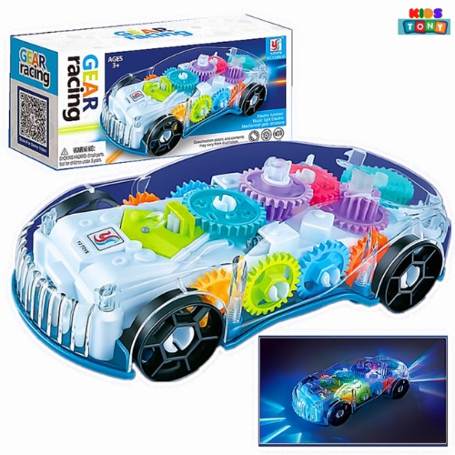 Mô hình xe ô tô đồ chơi  có nhạc và ánh sáng vui nhộn xe ô tô đồ chơi bánh răng trong suất tự động phát nhạc   Tony kids