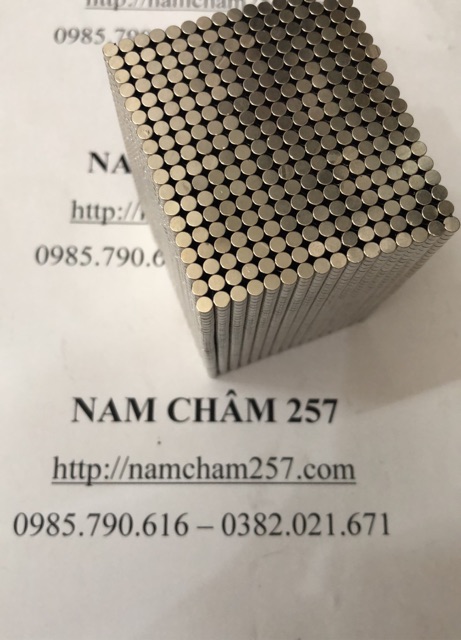 [Xả Kho Giá Xưởng] 50 viên Nam châm 3x2mm, loại nam châm trắng đất hiếm siêu nhỏ