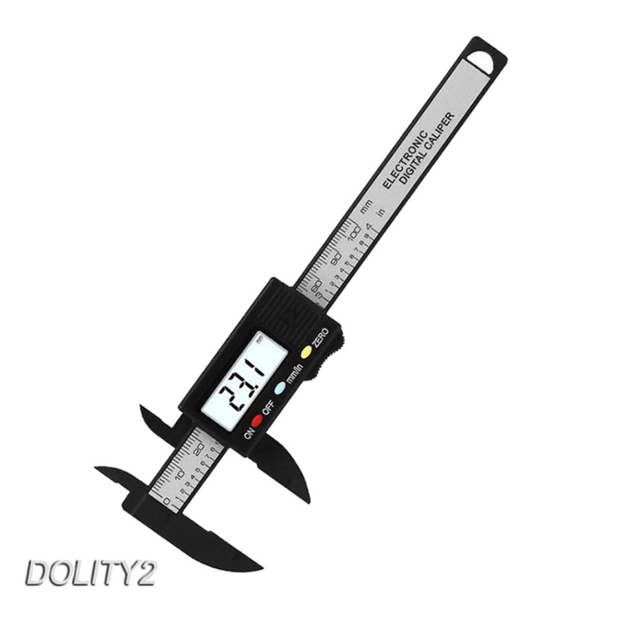 Thước Cặp Điện Tử Mini 4 inch Bằng Sợi Carbon mm / inch Dolity2