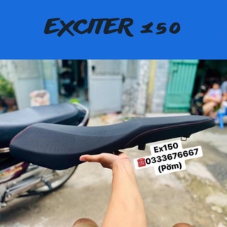 Yên Exciter 150 2 tầng gọt góc cạnh bọc da thái xịn 4 chiều may phối chỉ