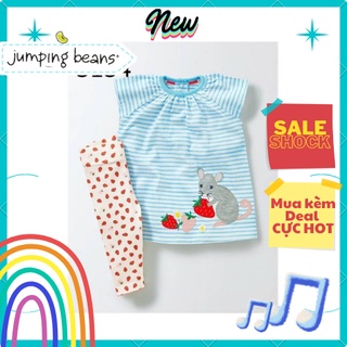 Bộ Jumping Beans Thun Cotton Kẻ Chuột Dâu Tây Cho Bé Gái 2-7 tuổi (3134) - JUMPING BEANS Official Store