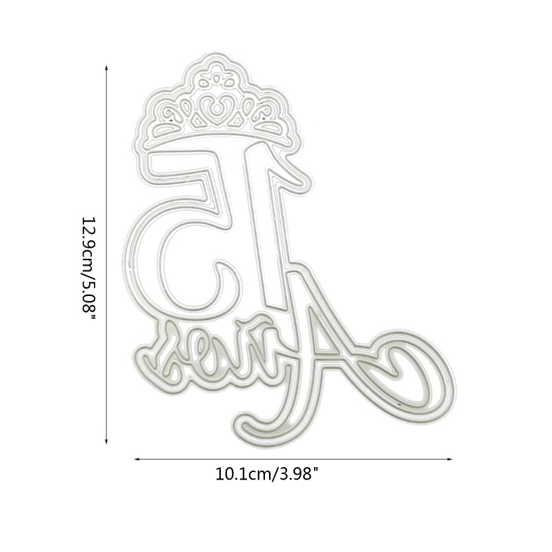 Khuôn Cắt Giấy Làm Từ Kim Loại Hình Trừu Tượng Trang Trí Scrapbook