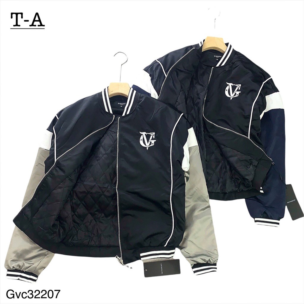 Áo khoác bomber Gvc 3 lớp trần bông siêu hot_Áo phao bomber Gvc trần bông cao cấp