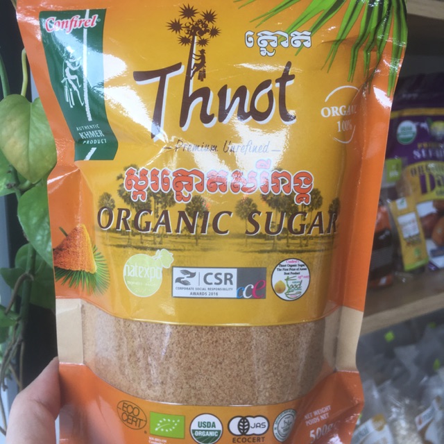 Đường thốt nốt hữu cơ Thnot Confirel 0,5kg