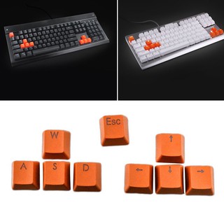 9pcs PBT Keys Backlit Translucent Keycaps For Cherry MX Mechanical Keyboard