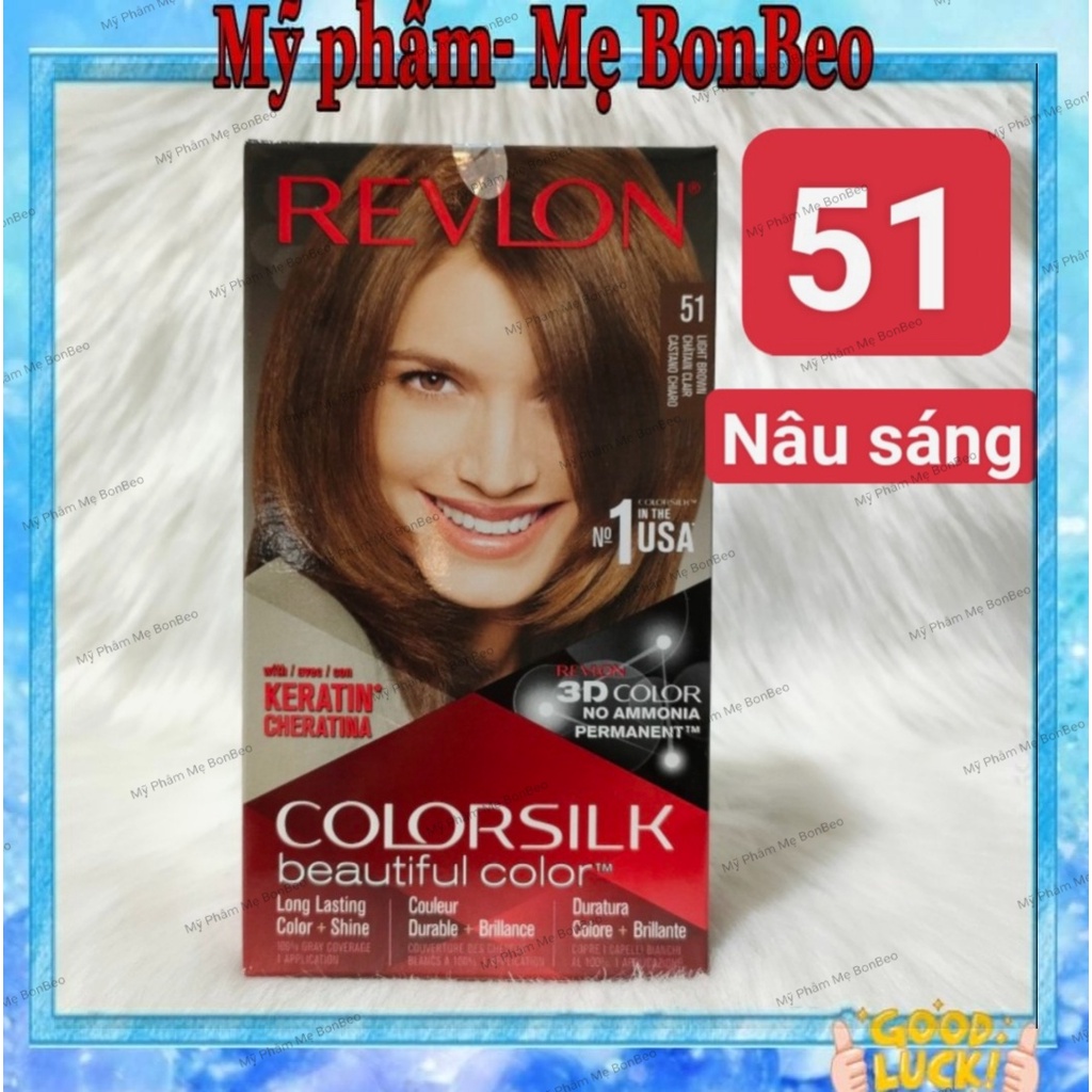 Thuốc nhuộm tóc Revlon Colorsilk đủ số