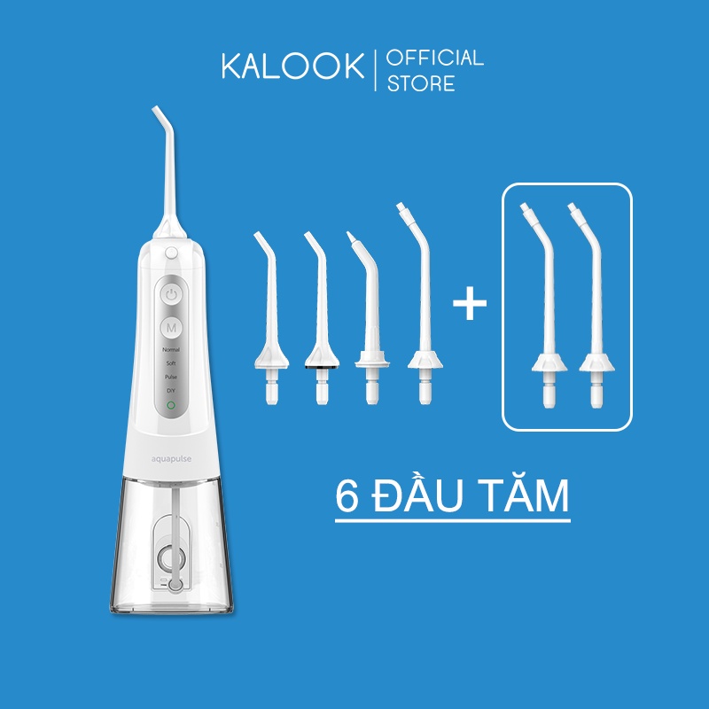 [Mã FMCGMALL -8% đơn 250K] Máy tăm nước cho người niềng răng Aquapulse A800 (Combo máy + 2 đầu tăm răng niềng)