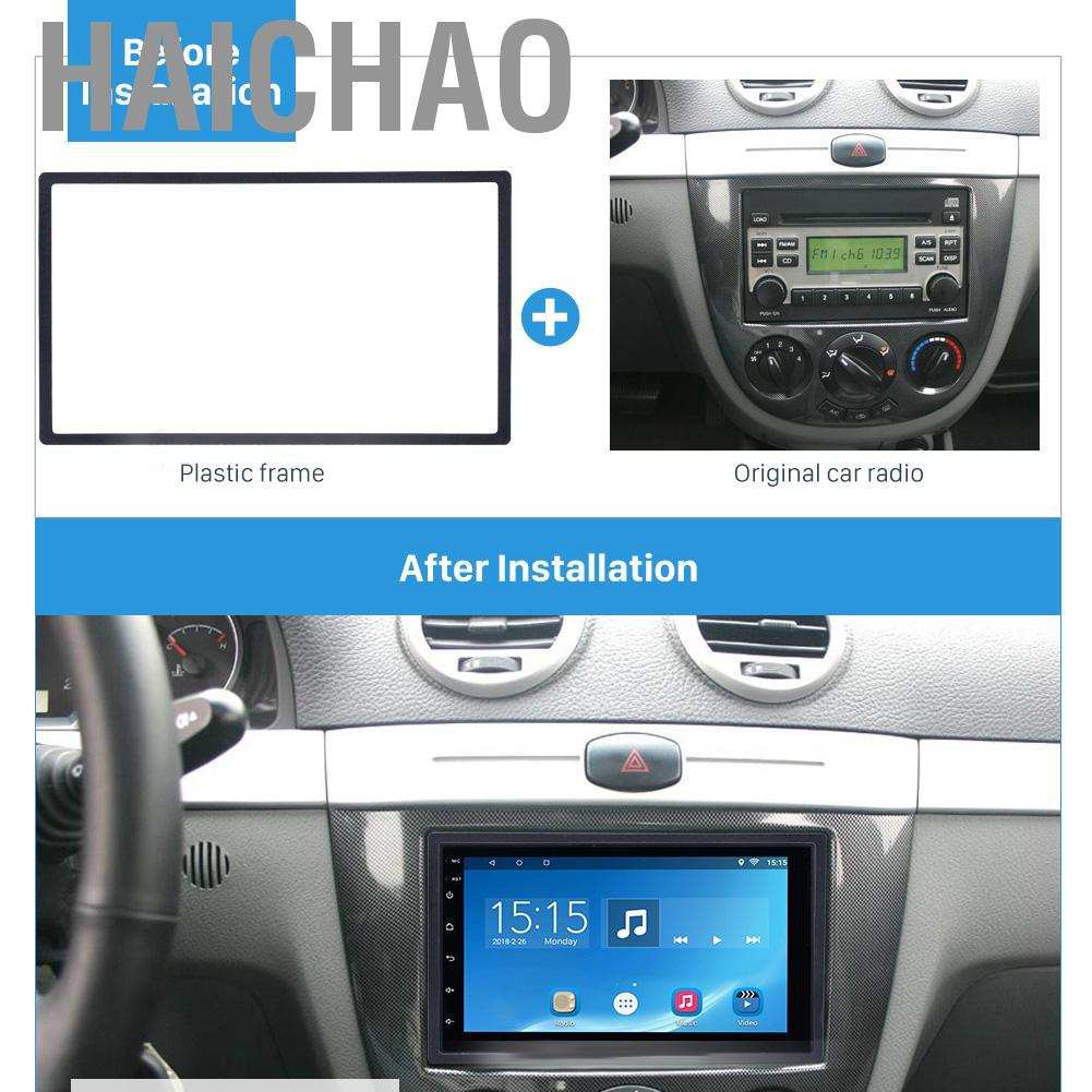 Khung Viền Máy Phát Dvd Radio Màn Hình 7in 2din Cho Xe Hơi Honda Fit 2007-2013