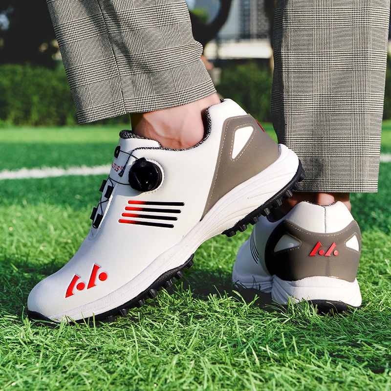 Giày Thể Thao Đánh Golf Chống Trượt Cột Dây Tự Động Plus Size Chất Lượng Cao Cho Nam