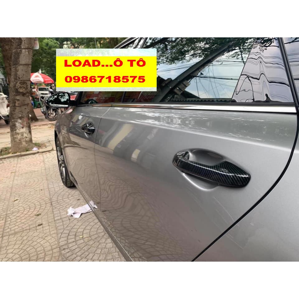 Bộ Ốp Tay Nắm và Hõm Cửa Xe Kia Cerato 2019-2021 Mẫu Vân Carbon Cao Cấp
