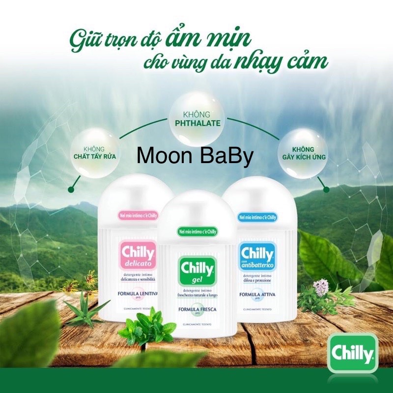 [Dung Dịch Vệ Sinh Phụ Nữ Bán Chạy Số 1 Tại Ý] Chilly Gel~Chilly Delicato