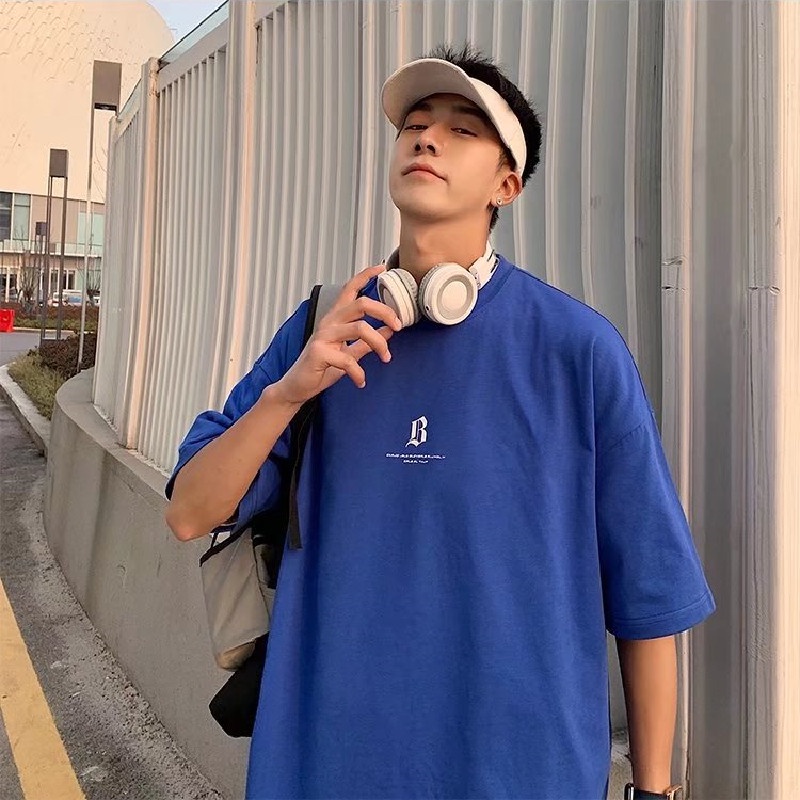 Áo Thun Nam Tay Ngắn In Chữ Thời Trang Trẻ Trung