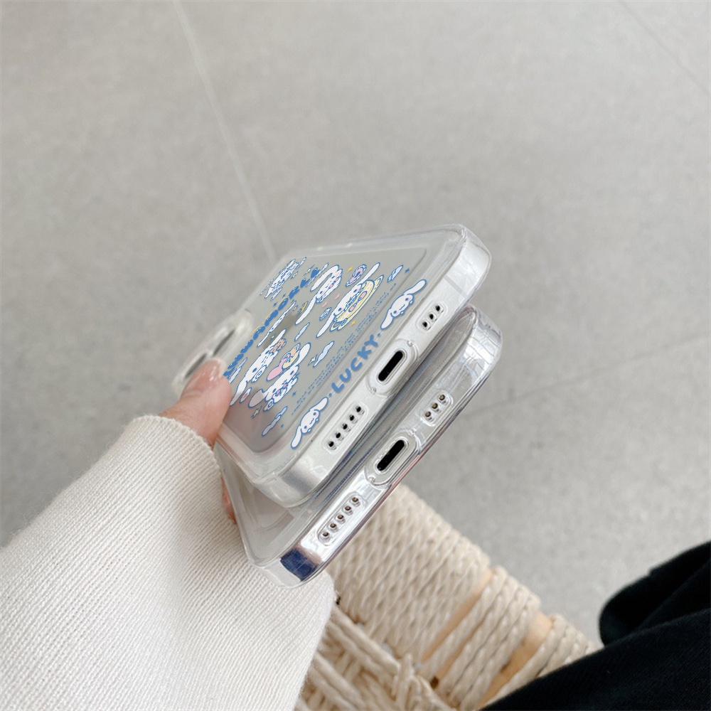 Ốp Điện Thoại Trong Suốt Hình Cinnamoroll / Không Gian Cho iPhone 13 12 11 X XS Pro 7 8 Plus Max XR