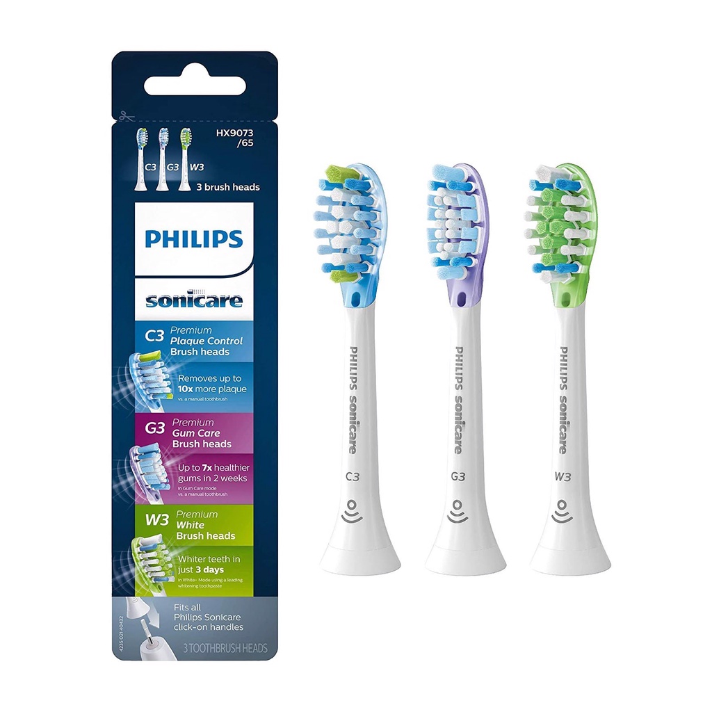 Đầu Bàn Chải Điện Philips Lông Siêu Mềm Phù Hợp Cho Lứa Tuổi, Đầu Bàn Chải Nhỏ Gọn Hàng Mỹ