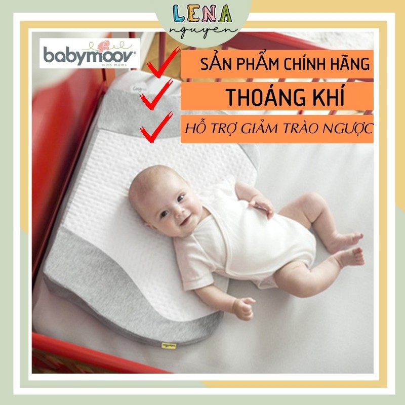 Gối chống trào ngược, nôn trớ Babymoov chính hãng 𝑭𝑹𝑬𝑬𝑺𝑯𝑰𝑷 chăn mền cho bé
