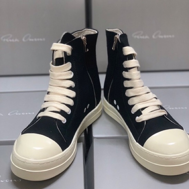 Giày thể thao cao cổ rick owen