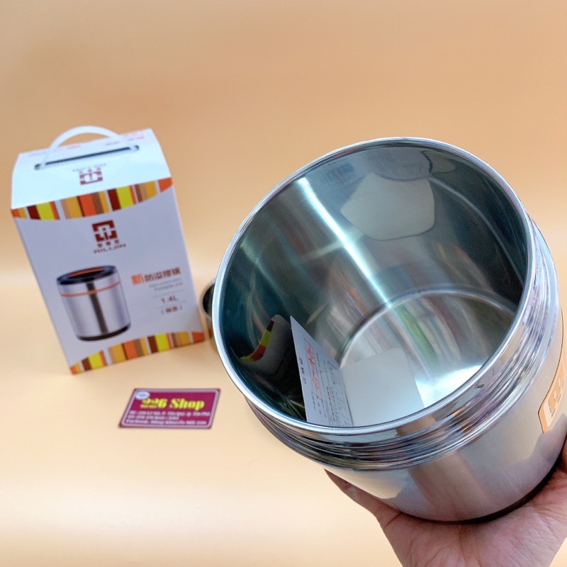 Cà mên inox 2 lớp cao cấp giữ nhiệt  .Hai size 1400ml và 1900ml.Hàng siêu thị dày nặng cao cấp